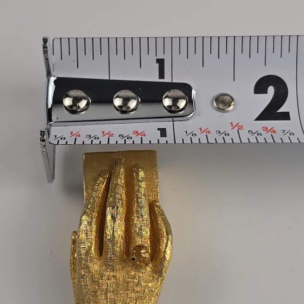 Rare Signed Lilly Dache for Jolle Gold Tone Hand Pencil Sharpener Vtg MidCentury